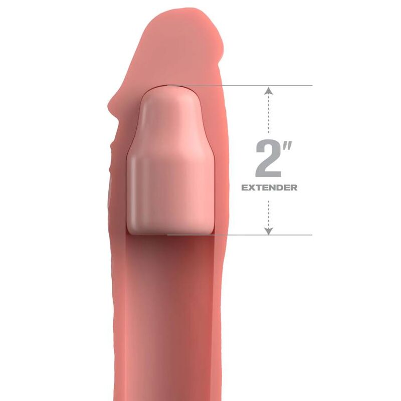FANTASY X- TENSIONS - PIPEDREAMS SLEEVE 20,32 CM + 5,00 CM INCH PLUG SKIN - NOCTURNA DESIRES