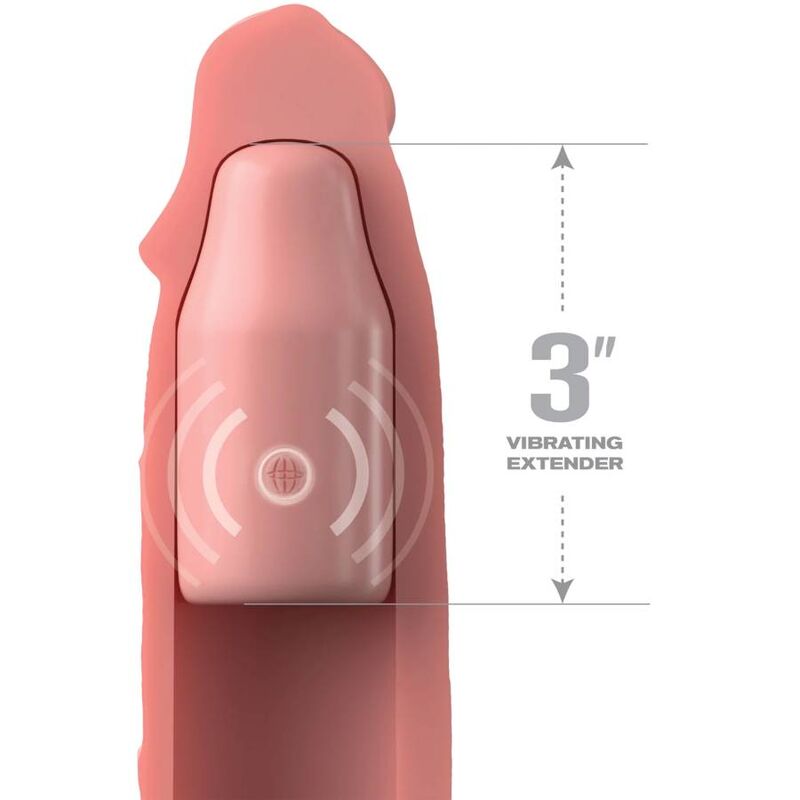 FANTASY X- TENSIONS - PIPEDREAMS SLEEVE 22,86 CM + 7,62 CM PLUG REMOTE SKIN - NOCTURNA DESIRES