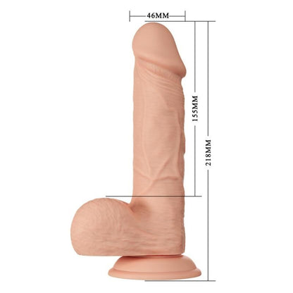 BAILE - BEAUTIFUL ENCOUNTER BAHAMUT FLEXIBLE REALISTIC DILDO 21.8 CM NATURAL - NOCTURNA DESIRES