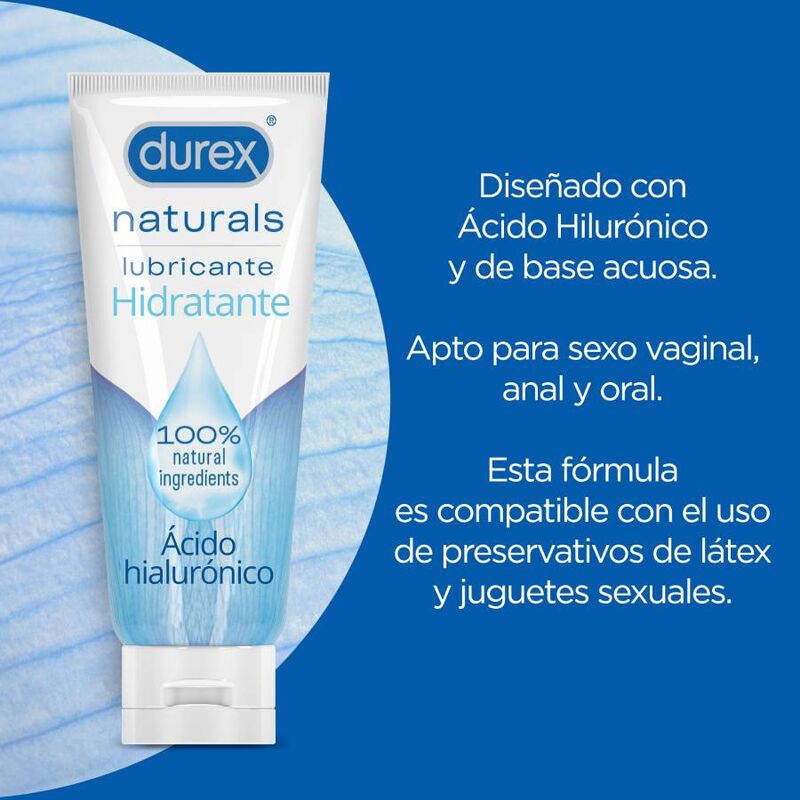 DUREX - NATURALS MOISTURIZING LUBE 100 ML - NOCTURNA DESIRES