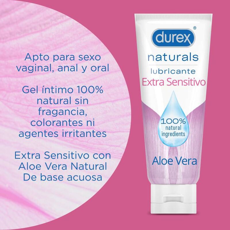 DUREX - NATURALS EXTRA SENSITIVE LUBRICANT 100 ML - NOCTURNA DESIRES