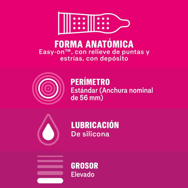 DUREX - DAME PLACER 12 UNITS DUREX CONDOMS  NOCTURNA DESIRES