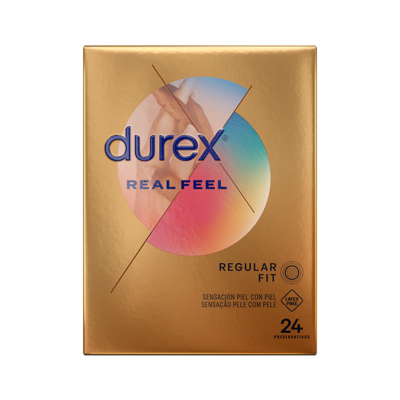 DUREX - REAL FEEL 24 UDS DUREX CONDOMS  NOCTURNA DESIRES