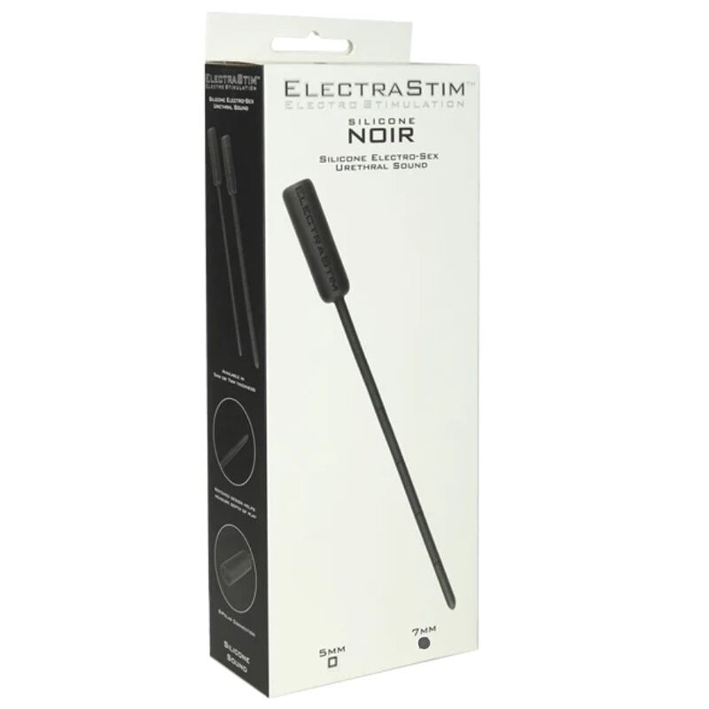 ELECTRASTIM - FLEXIBLE SILICONE ELECTRO-SEX URETHAL SOUND 7 MM - NOCTURNA DESIRES