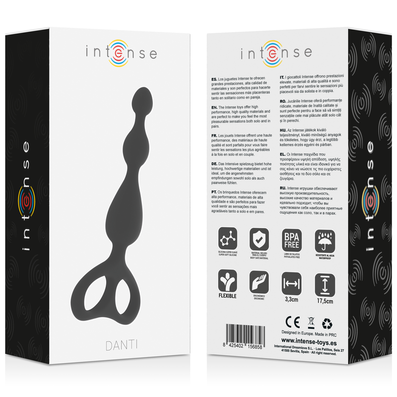 INTENSE - BLACK ANAL DANTI INTENSE ANAL TOYS  NOCTURNA DESIRES