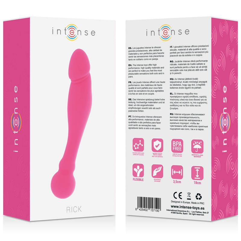 INTENSE - SILICONE RICK DUAL PINK - NOCTURNA DESIRES