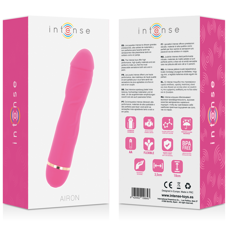 INTENSE - AIRON 20 SPEEDS SILICONE PINK INTENSE FUN  NOCTURNA DESIRES