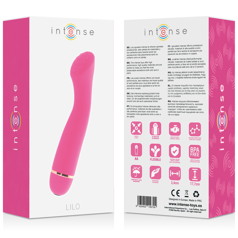 INTENSE - LILO 20 SPEEDS SILICONE PINK - NOCTURNA DESIRES
