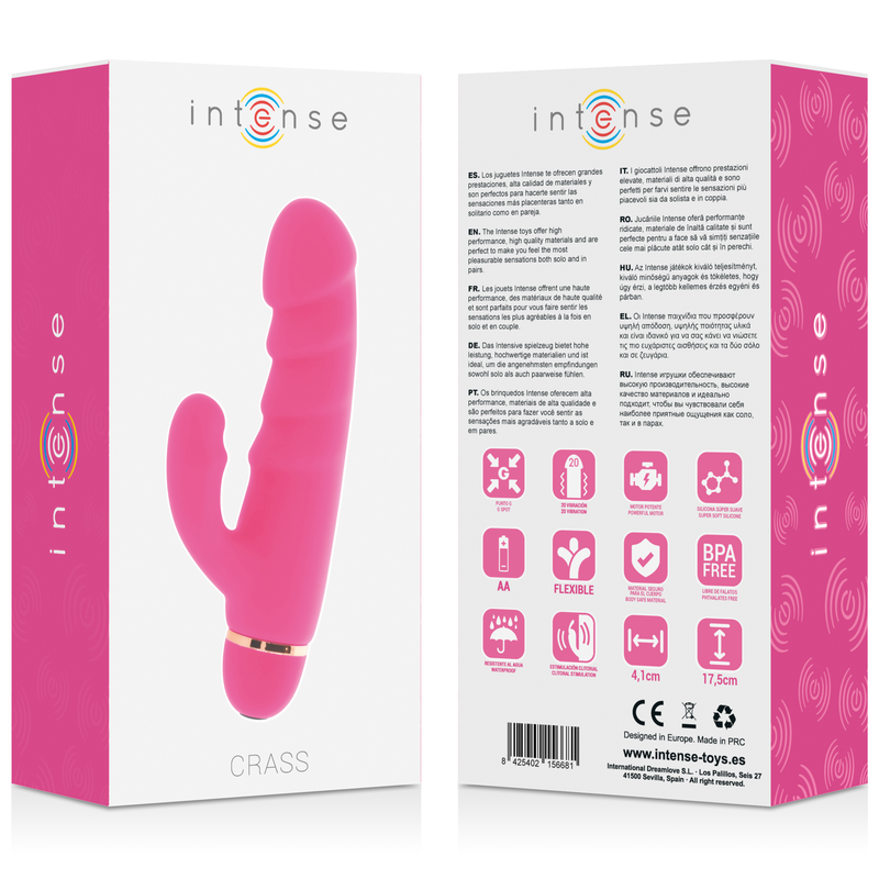 INTENSE - CRASS 20 SPEEDS SILICONE PINK - NOCTURNA DESIRES