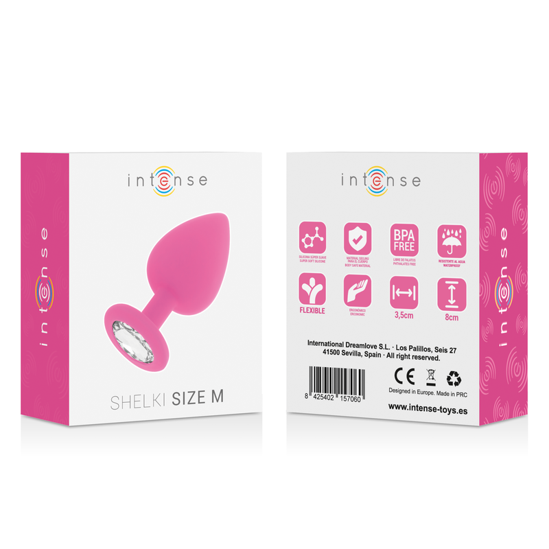 INTENSE - SHELKI M ANAL PLUG FUCHSIA - NOCTURNA DESIRES