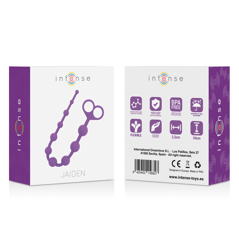 INTENSE - JAIDEN ANAL BEADS LILAC INTENSE ANAL TOYS  NOCTURNA DESIRES