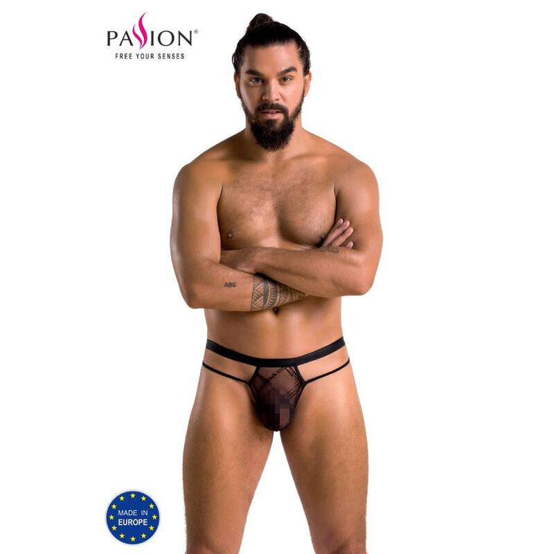PASSION - 029 COLLIN THONG BLACK S/M - NOCTURNA DESIRES