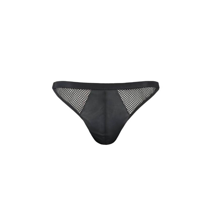 PASSION - 034 SLIP OPEN LUKE BLACK L/XL - NOCTURNA DESIRES