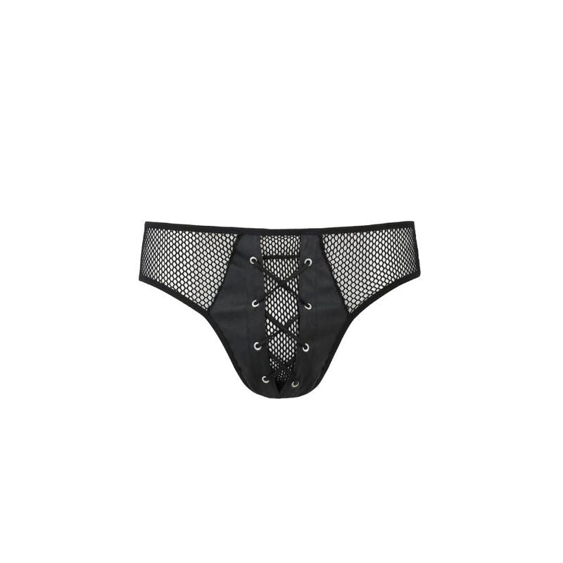PASSION - 035 SLIP RICHARD BLACK L/XL - NOCTURNA DESIRES