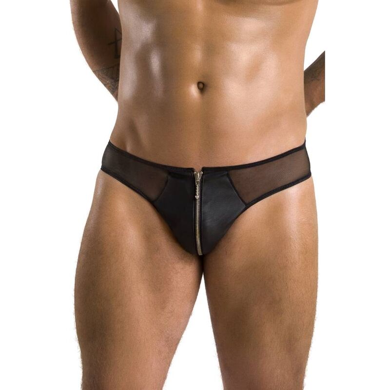 PASSION - 042 SLIP TIMMY BLACK L/XL - NOCTURNA DESIRES