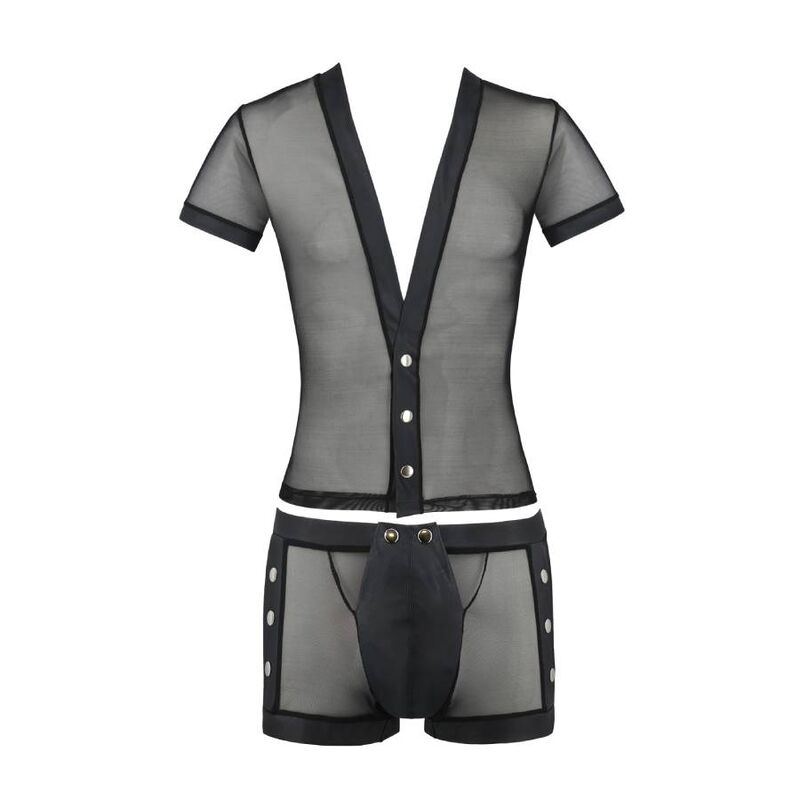 PASSION - 052 SET MICHAEL BLACK L/XL - NOCTURNA DESIRES