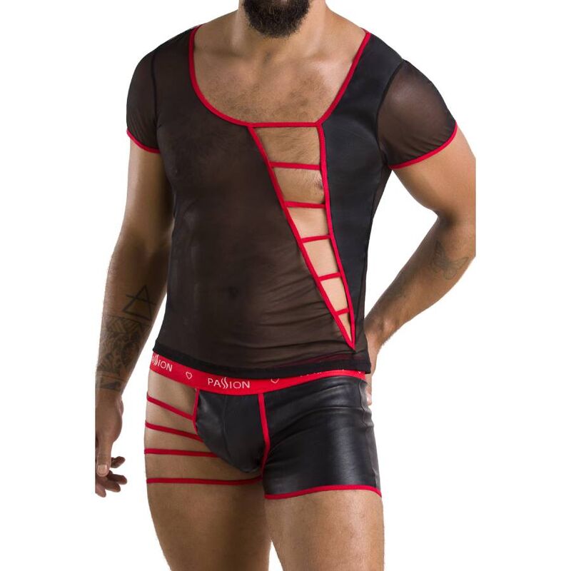 PASSION - 055 SET MARK BLACK L/XL - NOCTURNA DESIRES