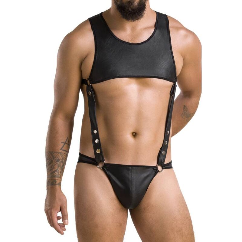 PASSION - 056 BODY ADAM BLACK L/XL - NOCTURNA DESIRES