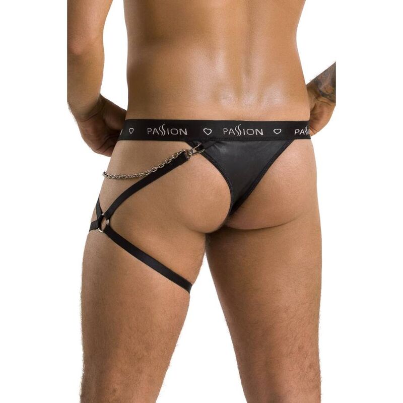PASSION - 058 BILL THONG BLACK L/XL - NOCTURNA DESIRES