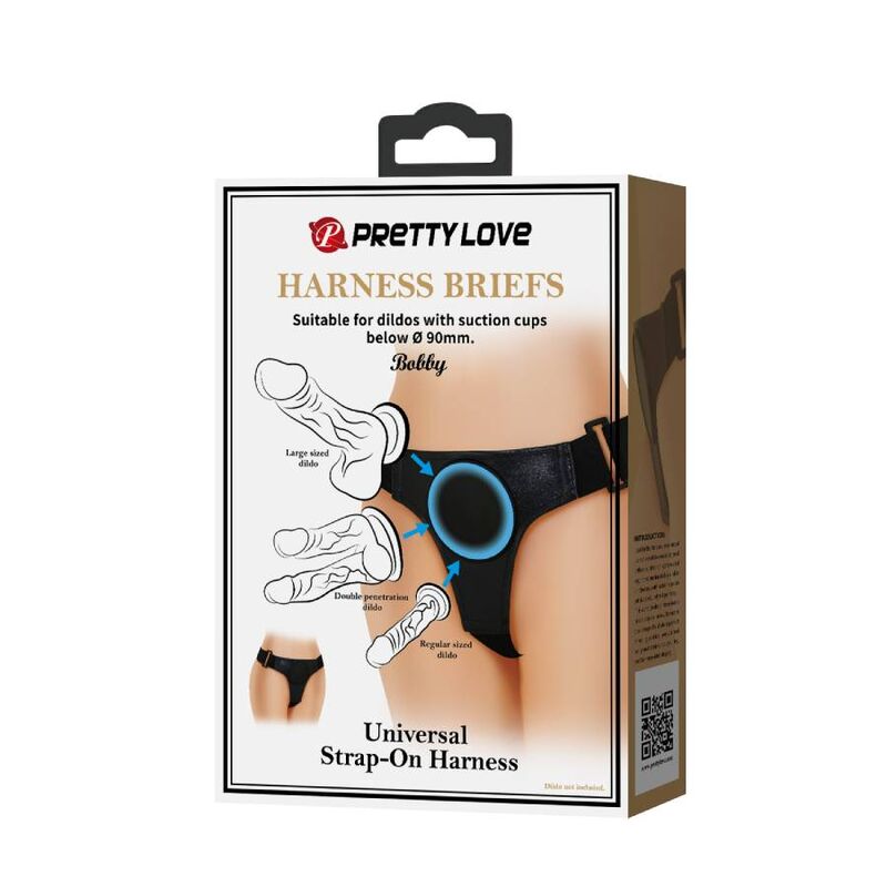 PRETTY LOVE - BLACK UNIVERSAL HARNESS - NOCTURNA DESIRES