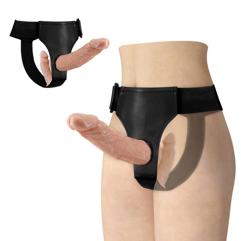 BAILE - ULTRA PASSIONATE DOUBLE DILDOS WITH HARNESS - NOCTURNA DESIRES