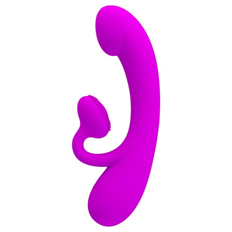 PRETTY LOVE - SINCERE SILICONE CLITORAL VIBRATOR AND SUCKER PURPLE - NOCTURNA DESIRES