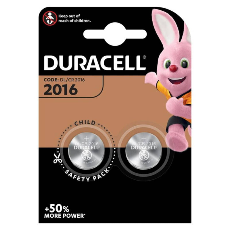 DURACELL - BUTTON BATTERY LITIO CR2016 3V 2 UNIT - NOCTURNA DESIRES