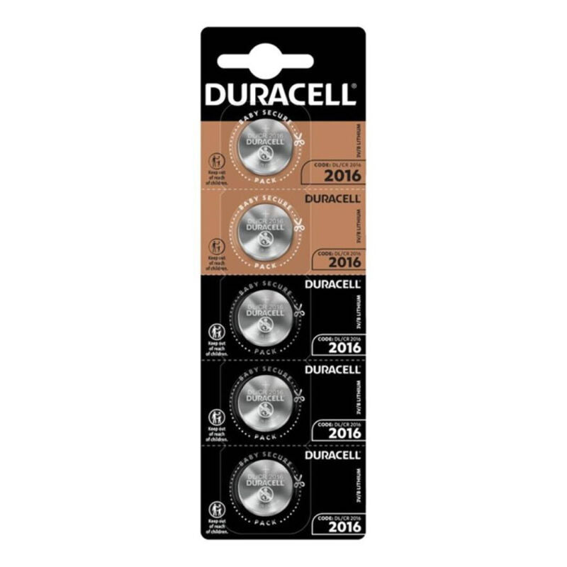 DURACELL - BUTTON BATTERY LITIO CR2016 3V 5 UNIT - NOCTURNA DESIRES