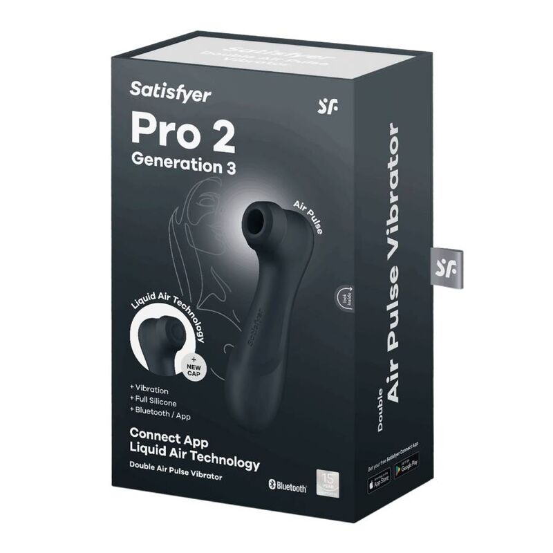 SATISFYER - PRO 2 GENERACIÓN 3 BLACK BLUETOOTH & APP - NOCTURNA DESIRES