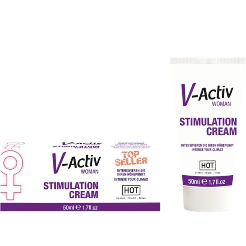 HOT - V-ACTIV STIMULATION CREAM WOMAN 50ML - NOCTURNA DESIRES