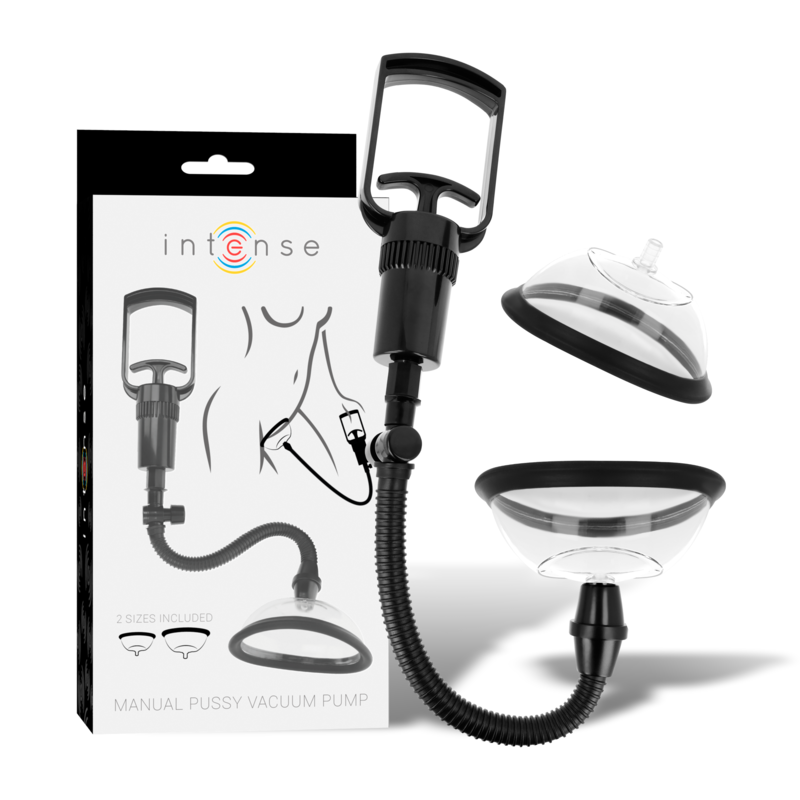 INTENSE - PUMP VAGINAL MANUAL PUMP WITH TWO INTERCHANGEABLE CUPS - NOCTURNA DESIRES