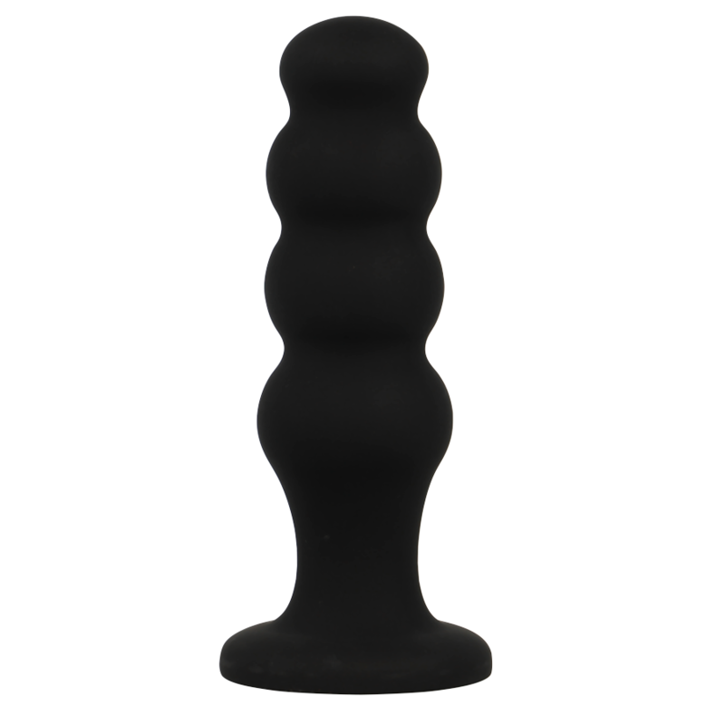 BLACK&SILVER - SCOTT PREMIUM SILICONE ANAL PLUG BLACK - NOCTURNA DESIRES