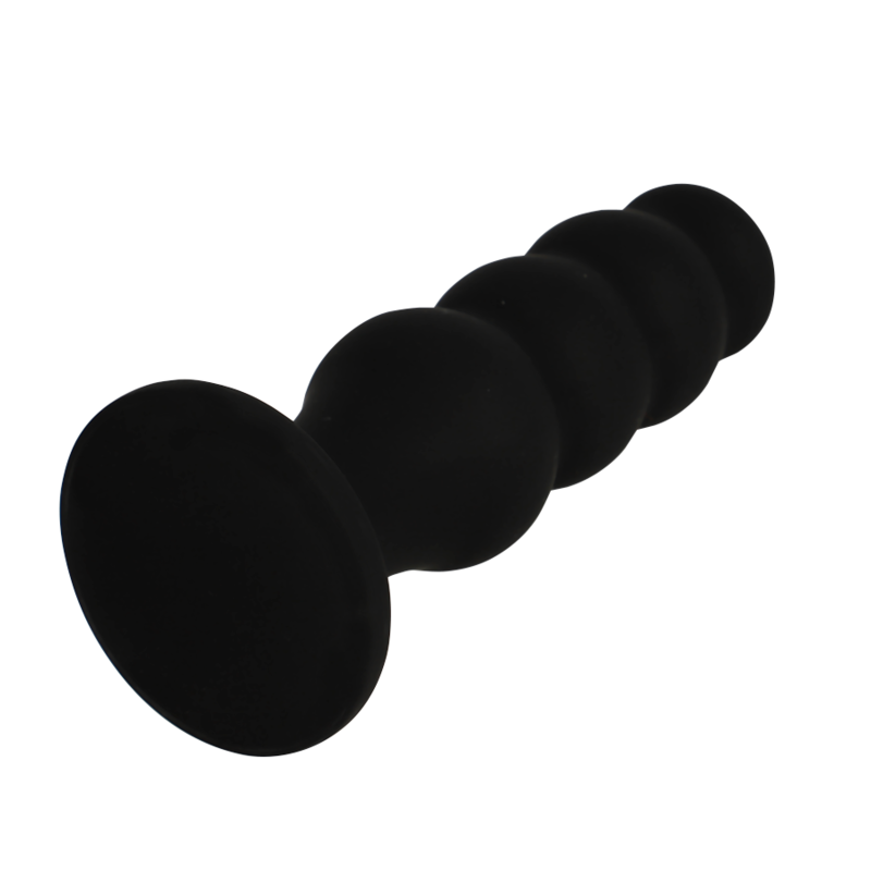 BLACK&SILVER - SCOTT PREMIUM SILICONE ANAL PLUG BLACK - NOCTURNA DESIRES