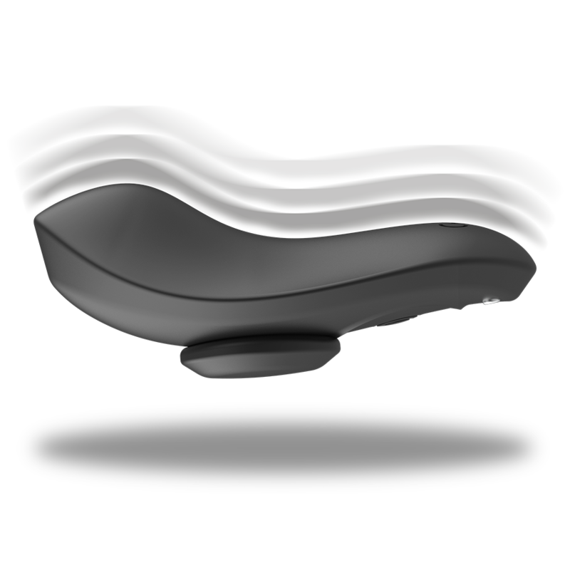 BLACK&SILVER - PRESTON RECHARGEABLE SILICONE VIBRATOR PANTIE BLACK - NOCTURNA DESIRES