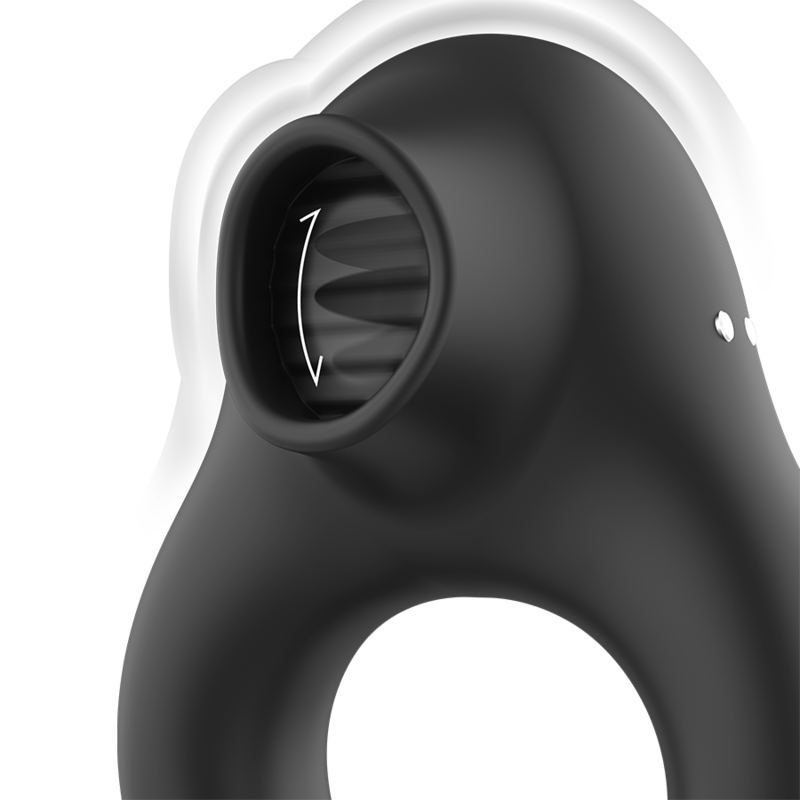 BLACK&SILVER - SILICONE VIBRATOR RING 3 MOTORS RECHARGEABLE BLACK - NOCTURNA DESIRES