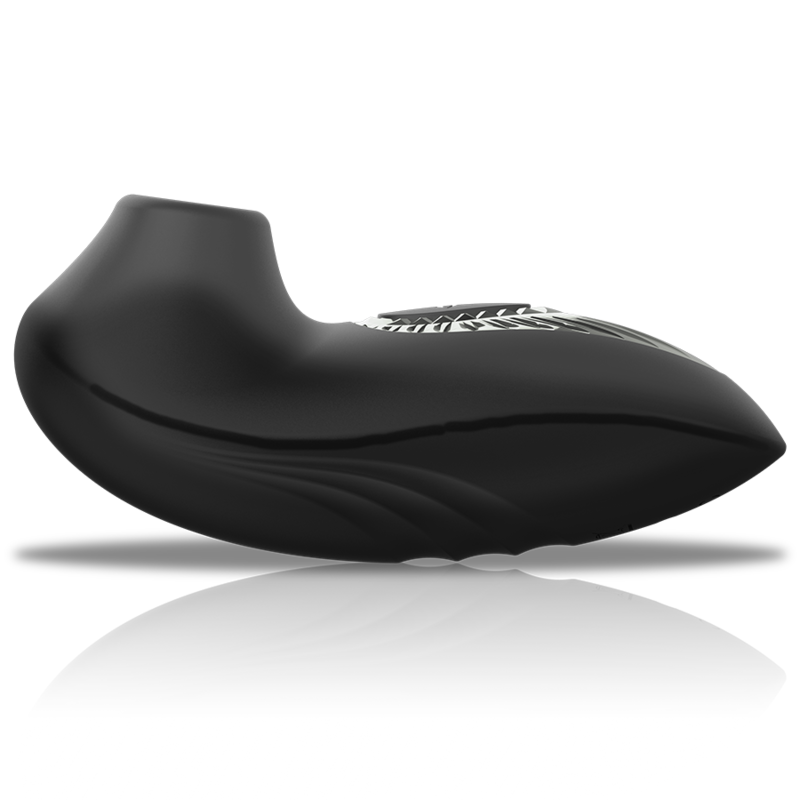BLACK&SILVER - DRAKE DELUXE SUCKING VIBE RECHARGEABLE SILICONE BLACK - NOCTURNA DESIRES