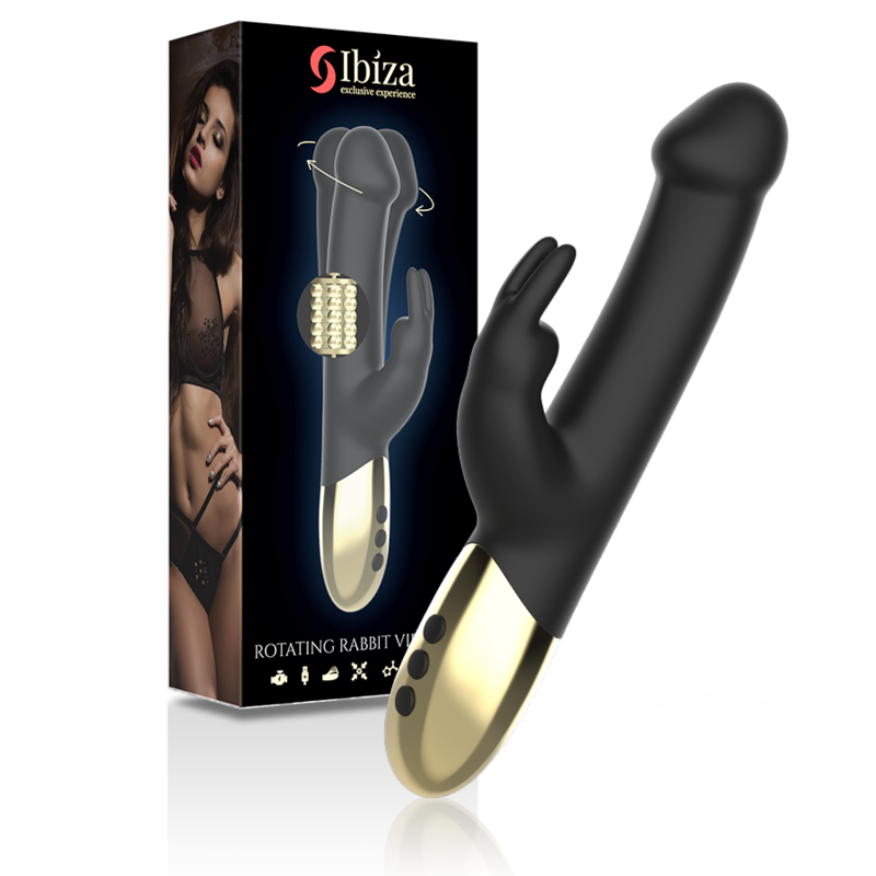 IBIZA - ROTATING RABBIT VIBRATOR - NOCTURNA DESIRES