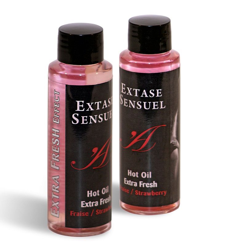 EXTASE SENSUAL - MASSAGE OIL WITH EXTRA FRESH STRAWBERRY EFFECT 100 ML EXTASE SENSUAL  NOCTURNA DESIRES