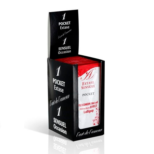 EXTASE SENSUAL - MASSAGE OIL WITH HEAT EFFECT PHEROMONES LOLLIPOP 10 ML EXTASE SENSUAL  NOCTURNA DESIRES