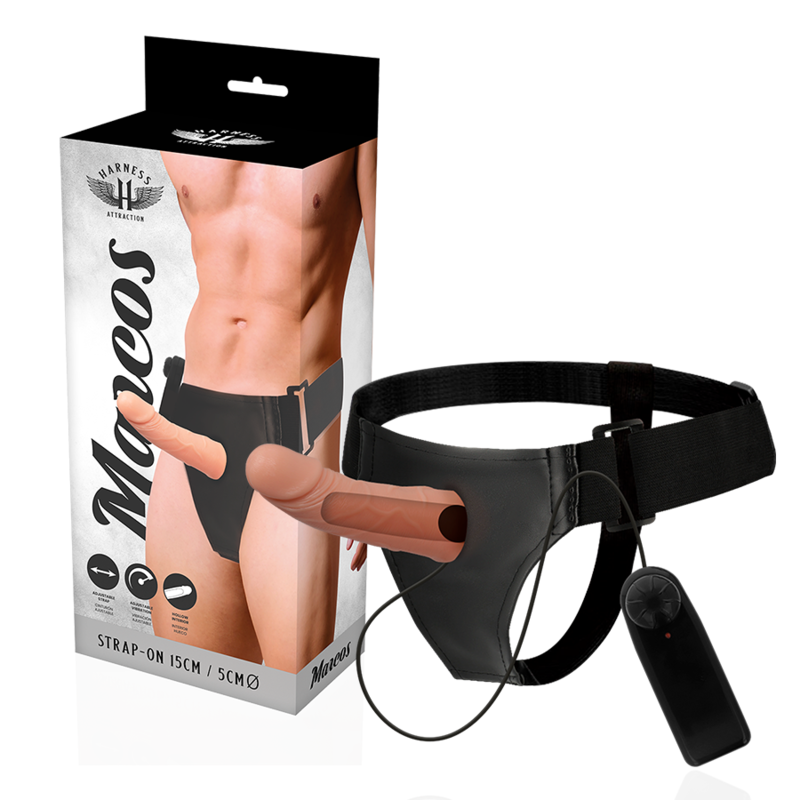 HARNESS ATTRACTION - RNES HOLLOW FRAMES WITH VIBRATOR 15 CM -O- 5 CM - NOCTURNA DESIRES