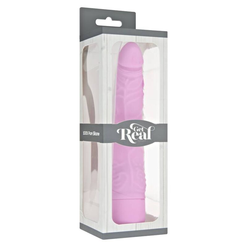 GET REAL - CLASSIC SLIM VIBRATOR PINK - NOCTURNA DESIRES
