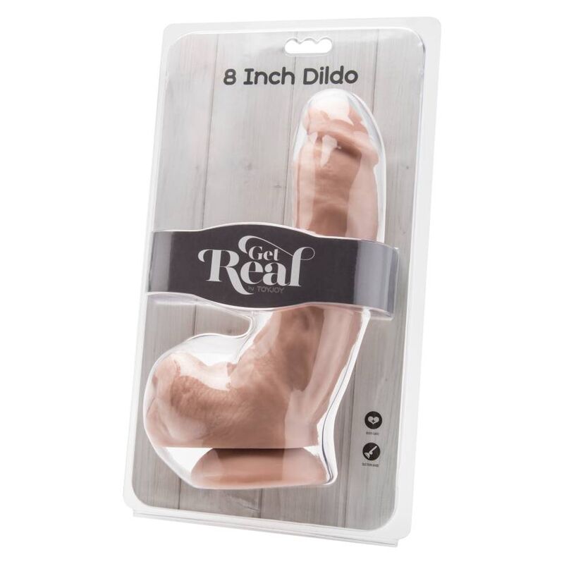 GET REAL - DILDO 20,5 CM WITH BALLS SKIN - NOCTURNA DESIRES