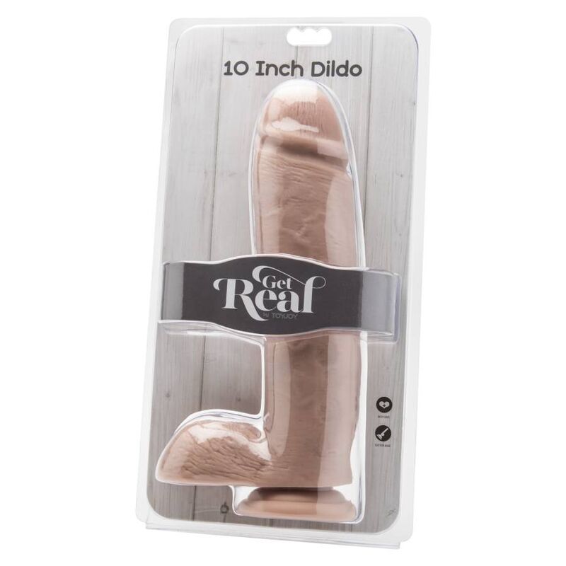 GET REAL - DILDO 25,5 CM WITH BALLS SKIN - NOCTURNA DESIRES