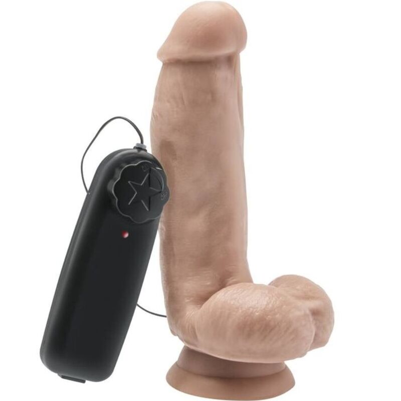 GET REAL - DILDO 12 CM WITH BALLS VIBRATOR SKIN - NOCTURNA DESIRES