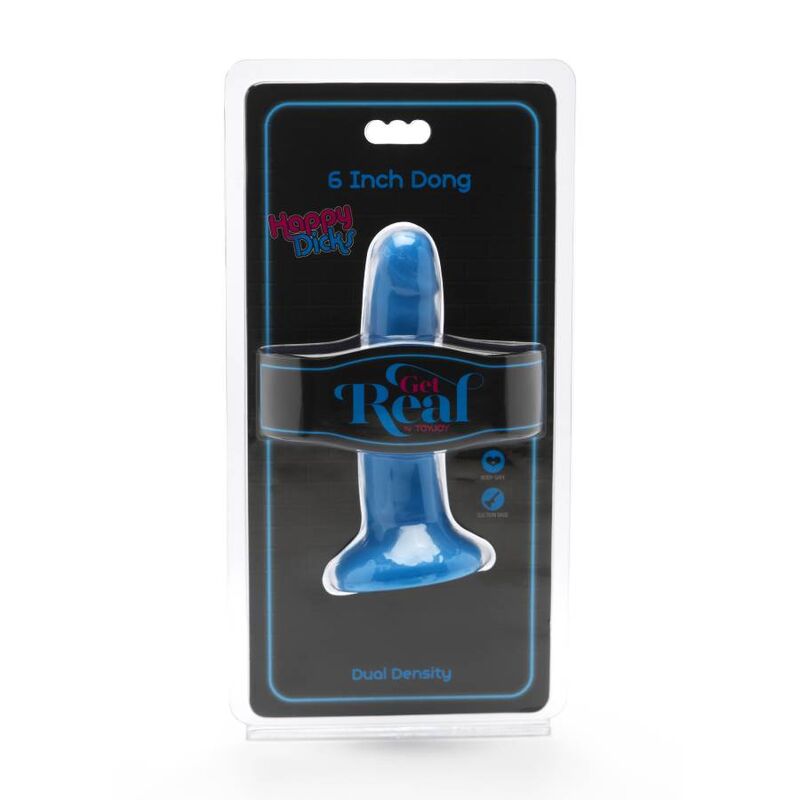 GET REAL - HAPPY DICKS DONG 12 CM BLUE - NOCTURNA DESIRES