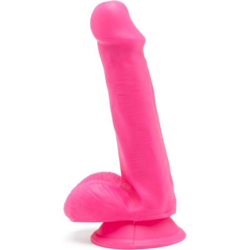 GET REAL - HAPPY DICKS DILDO 12 CM BALLS PINK - NOCTURNA DESIRES