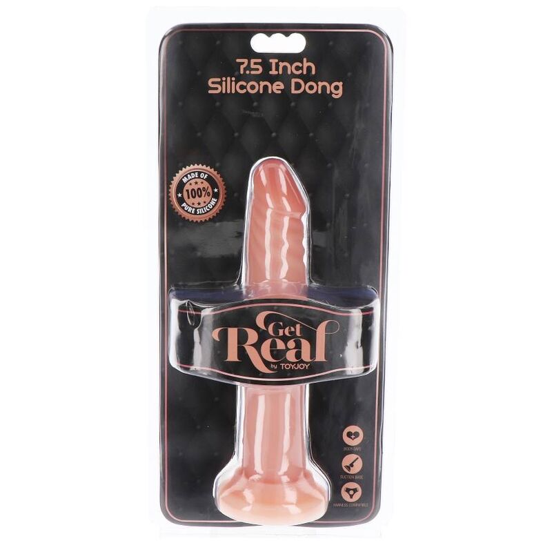 GET REAL - SILICONE DONG 19 CM SKIN - NOCTURNA DESIRES