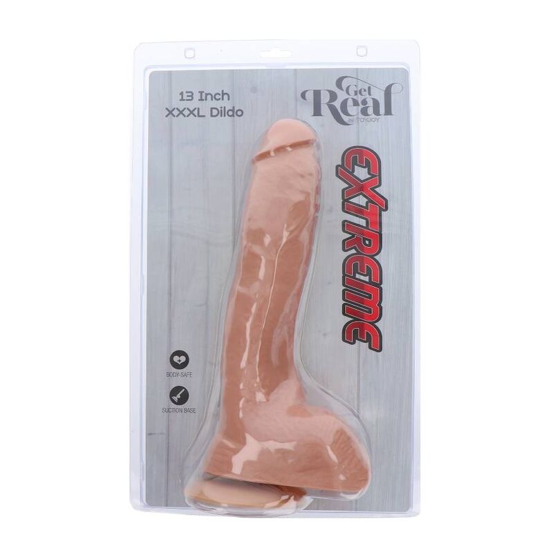 GET REAL - EXTREME XXXL DILDO 34 CM SKIN - NOCTURNA DESIRES