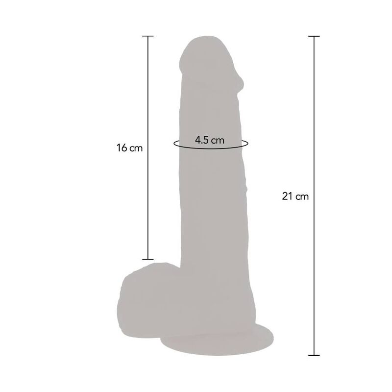 GET REAL - ROTATING BEADS VIBRATING DILDO SKIN - NOCTURNA DESIRES