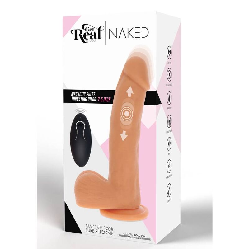 GET REAL - MAGNETIC PULSE TRUSTING DILDO SKIN - NOCTURNA DESIRES